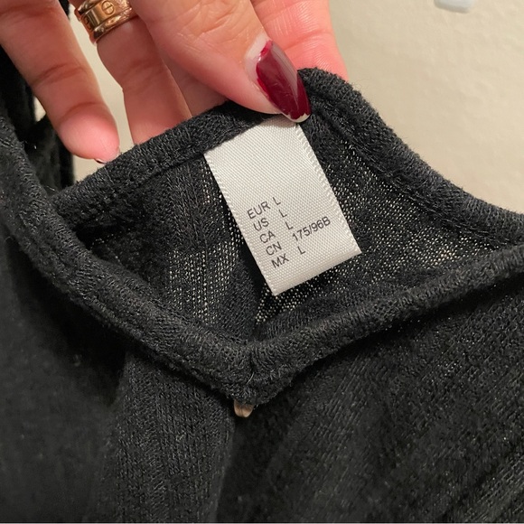 Black Button-Down Tie Tank - Picture 2 of 2